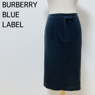 バーバリーブルーレーベル(BURBERRY BLUE LABEL)のBURBERRYBLUELABEL  バーバリー　黒　スカート(ひざ丈スカート)