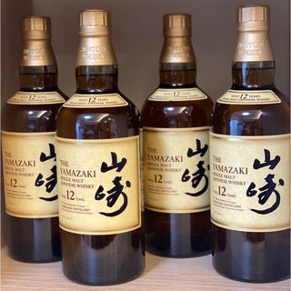 サントリー(サントリー)の【ホログラムシール付き☆国内正規品】山崎１２年•４本セットウイスキー 700ml(ウイスキー)