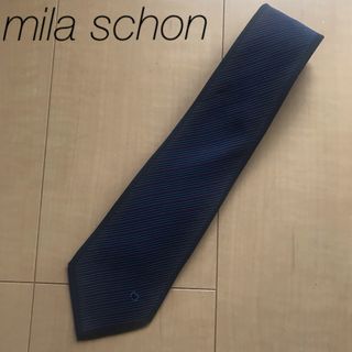 ミラショーン(mila schon)のmila schon ネクタイ　ネイビー　ブランド(ネクタイ)