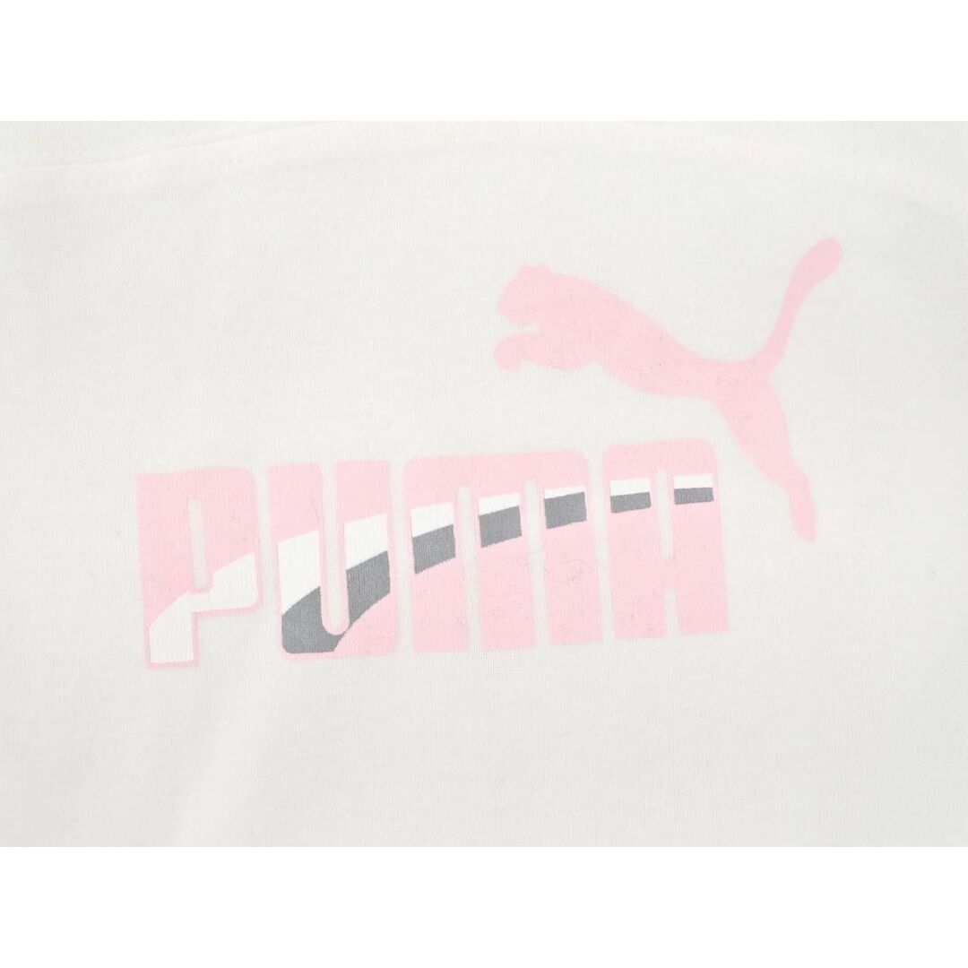 PUMA(プーマ)のPUMA プーマ ノースリーブ Tシャツ sizeS/白ｘピンク ■◆ レディース レディースのトップス(Tシャツ(半袖/袖なし))の商品写真