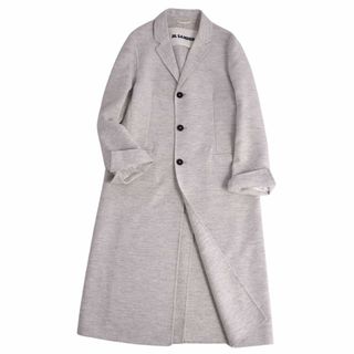 ジルサンダー(Jil Sander)の美品 ジルサンダー JIL SANDER コート ロングコート ウール アウター レディース イタリア製 32(XS相当) グレー(その他)