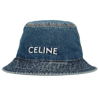 セリーヌ(celine)のセリーヌバイエディスリマン  22AW  2AUO8930F CELINE刺繍入りデニムバケットハット メンズ L(帽子)