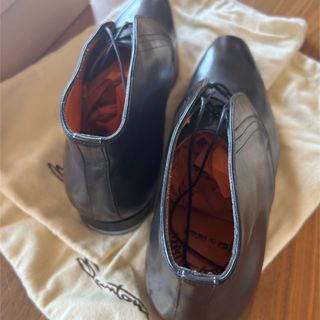 Santoni - 新品 サントーニ アンクルブーツ レザー ショートブーツ ...