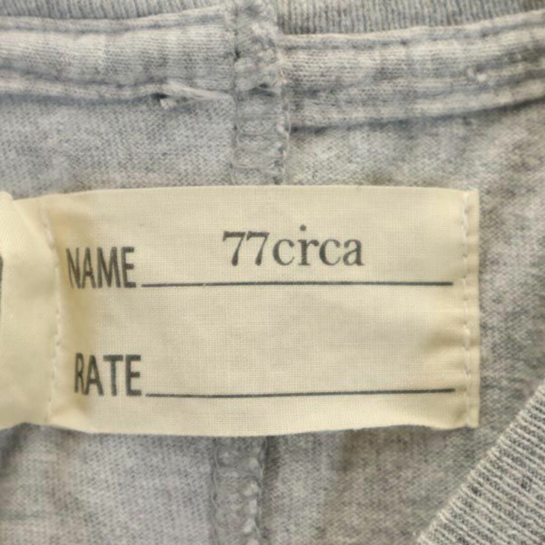 77circa ナナナナサーカ　リメイクプリントTシャツ　ブラック