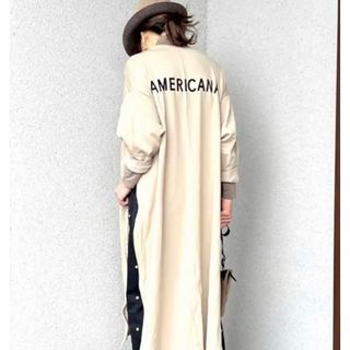 アメリカーナ(AMERICANA)の美品　アメリカーナ　ジップワンピース　定価2万弱(ロングワンピース/マキシワンピース)