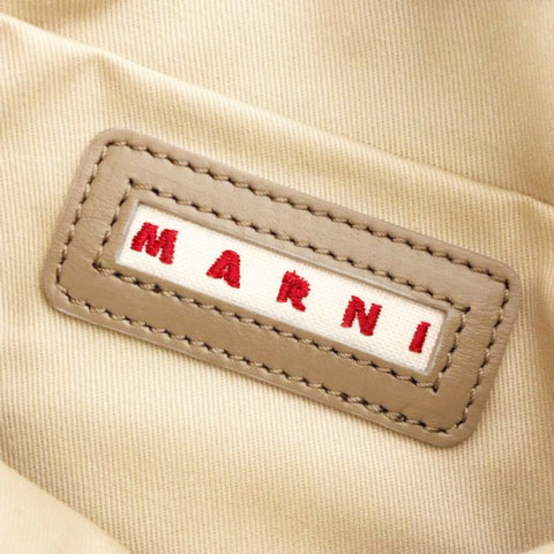 Marni(マルニ)のマルニ クラッチバッグ バイカラー 牛革 レザー 無地 UNI 茶 ベージュ レディースのバッグ(クラッチバッグ)の商品写真