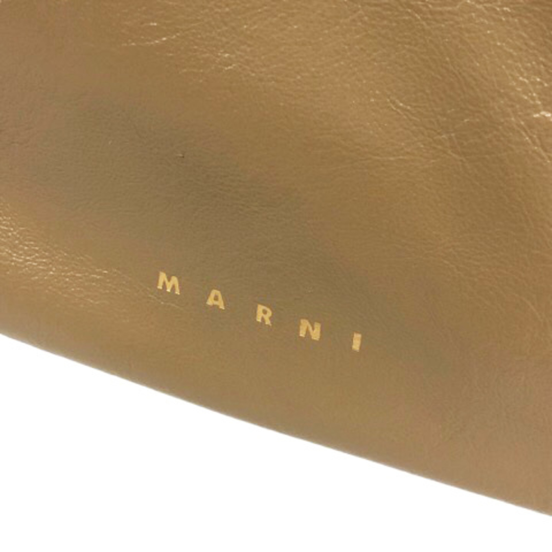 Marni(マルニ)のマルニ クラッチバッグ バイカラー 牛革 レザー 無地 UNI 茶 ベージュ レディースのバッグ(クラッチバッグ)の商品写真