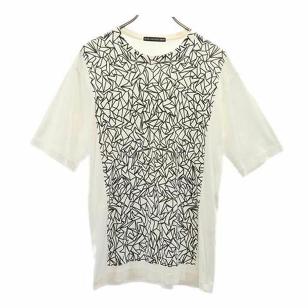 イッセイミヤケメン 日本製 プリント 半袖 Tシャツ 3 ホワイト系 ISSEY