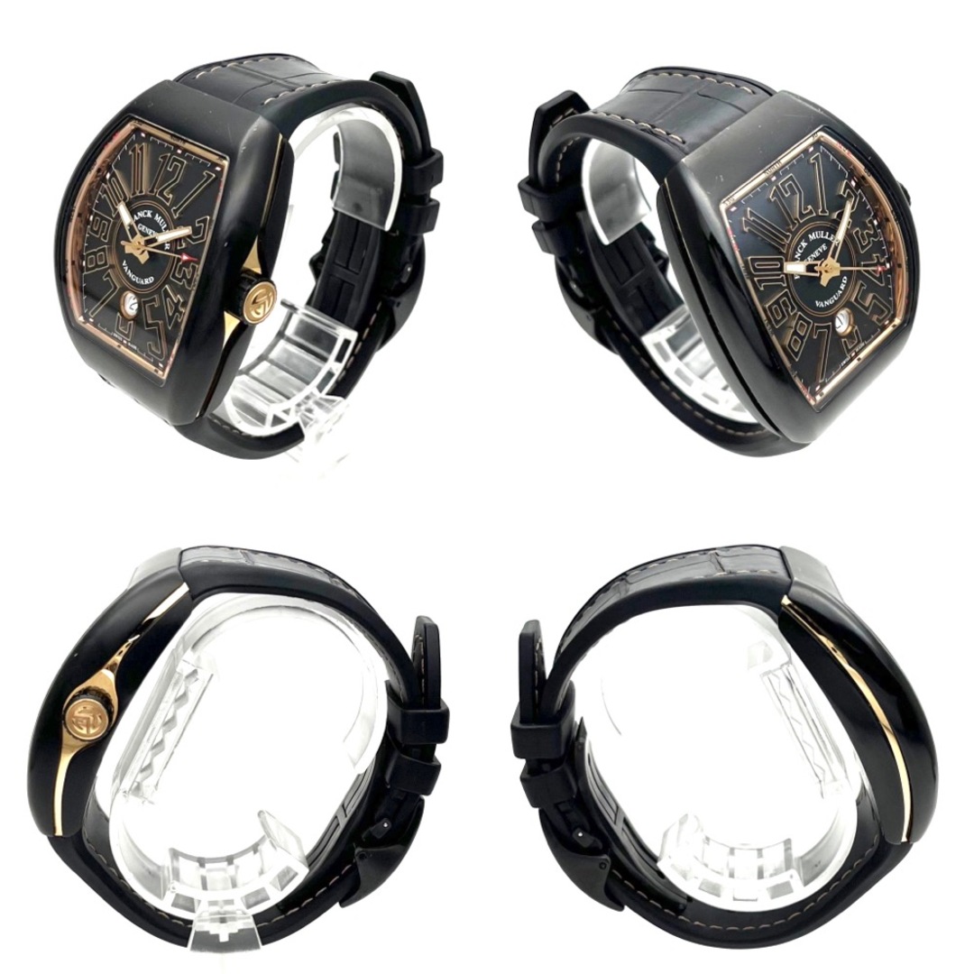 FRANCK MULLER(フランクミュラー)の【値下げしました！】FRANCK MULLER フランクミュラー 腕時計 VANGUARD ヴァンガード AT ウォッチ ブラック文字盤 V45SCDTJ 自動巻き チタン    メンズ 定番【中古品】 メンズの時計(腕時計(アナログ))の商品写真