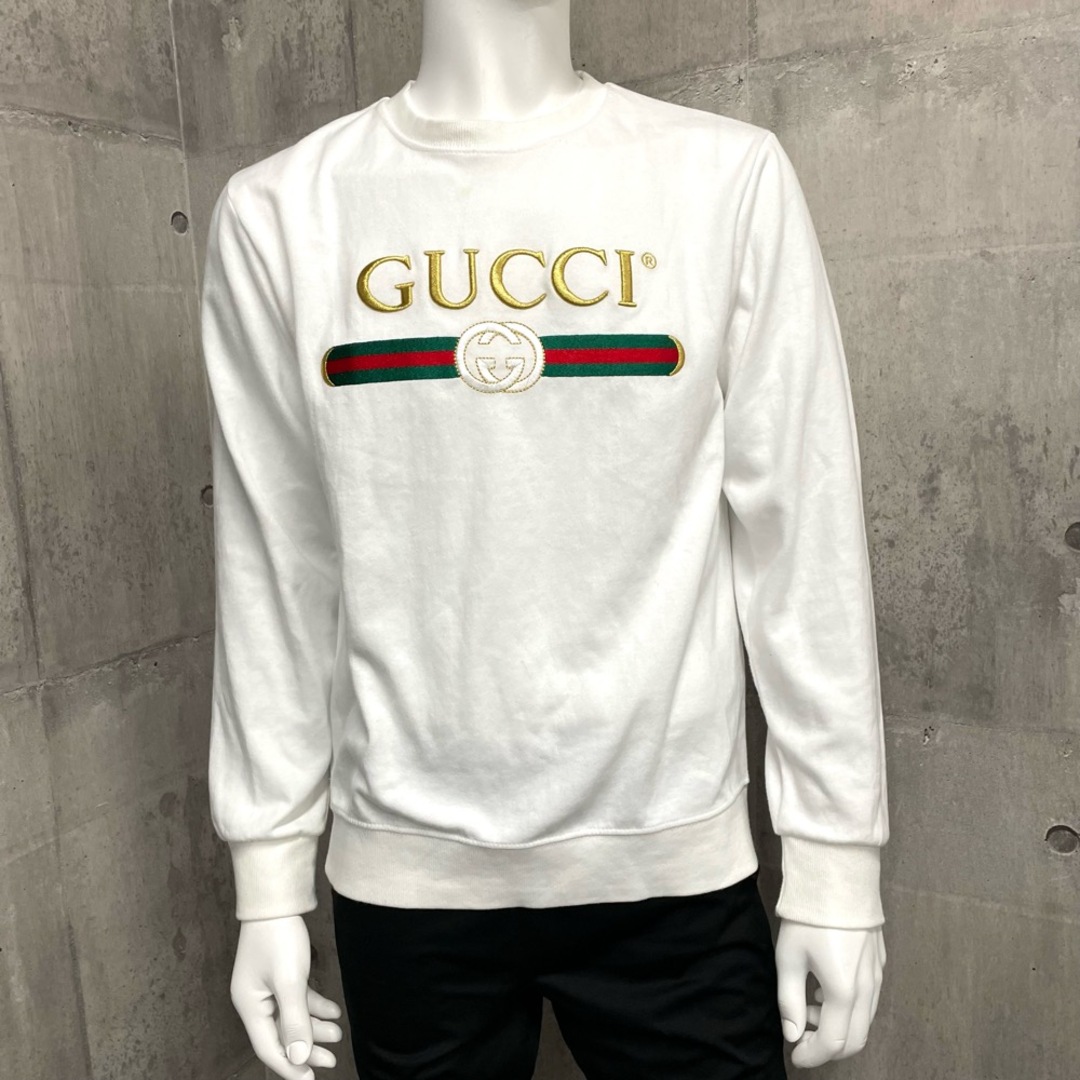 Gucci - GUCCI グッチ スウェット ロゴ刺繡 GG シェリー 薄手