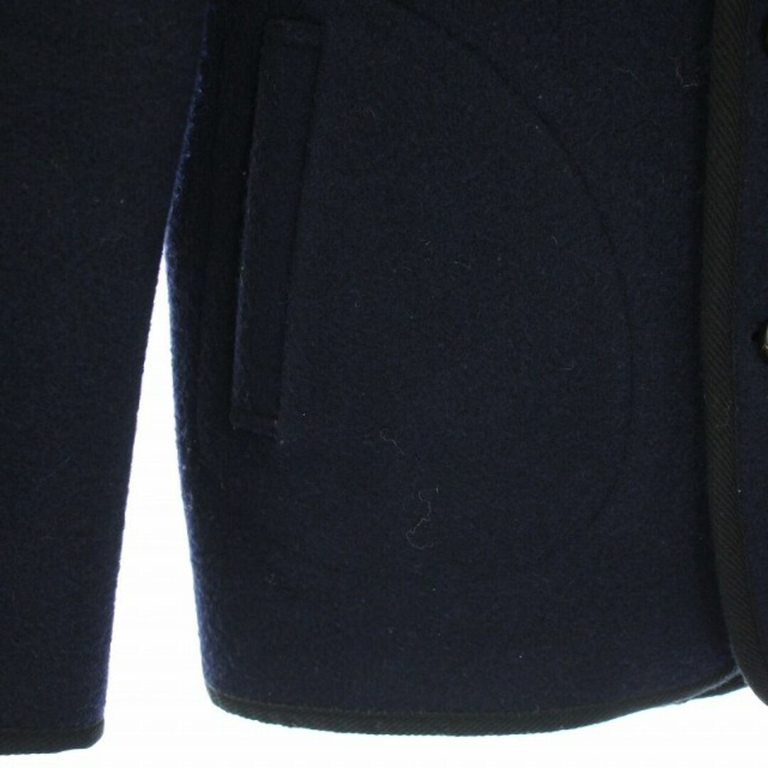 DANTON(ダントン)のダントン ウールモッサコート ショートコート フード アウター 36 M 紺 レディースのジャケット/アウター(その他)の商品写真