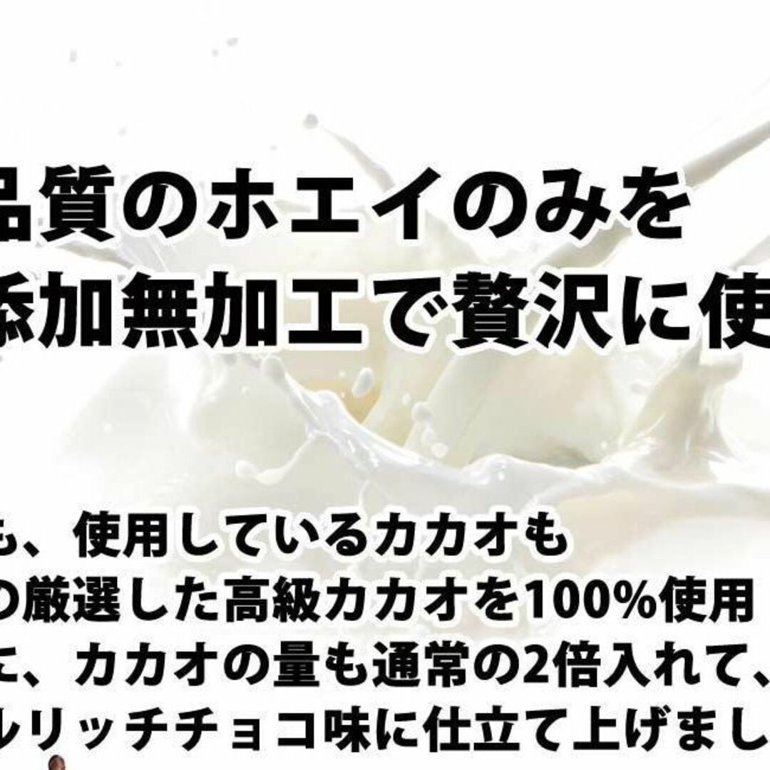 ダブルリッチチョコレート味のホエイプロテイン10kg入り★新品送無★無添加無加工