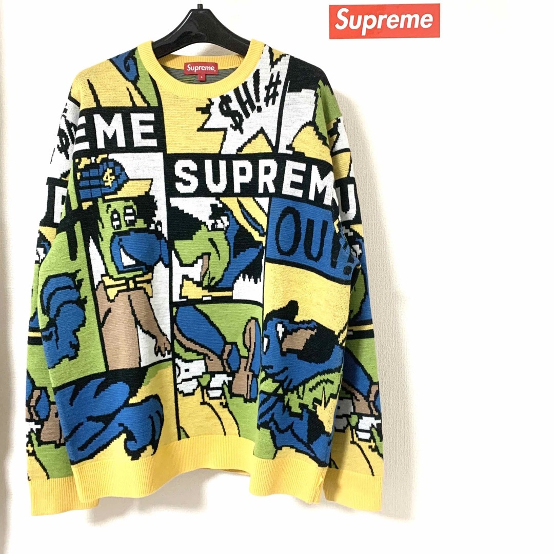 Supreme 20SS Cartoon Sweater セーター イエロー L