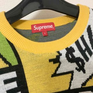 Supreme 20SS Cartoon Sweater セーター イエロー L