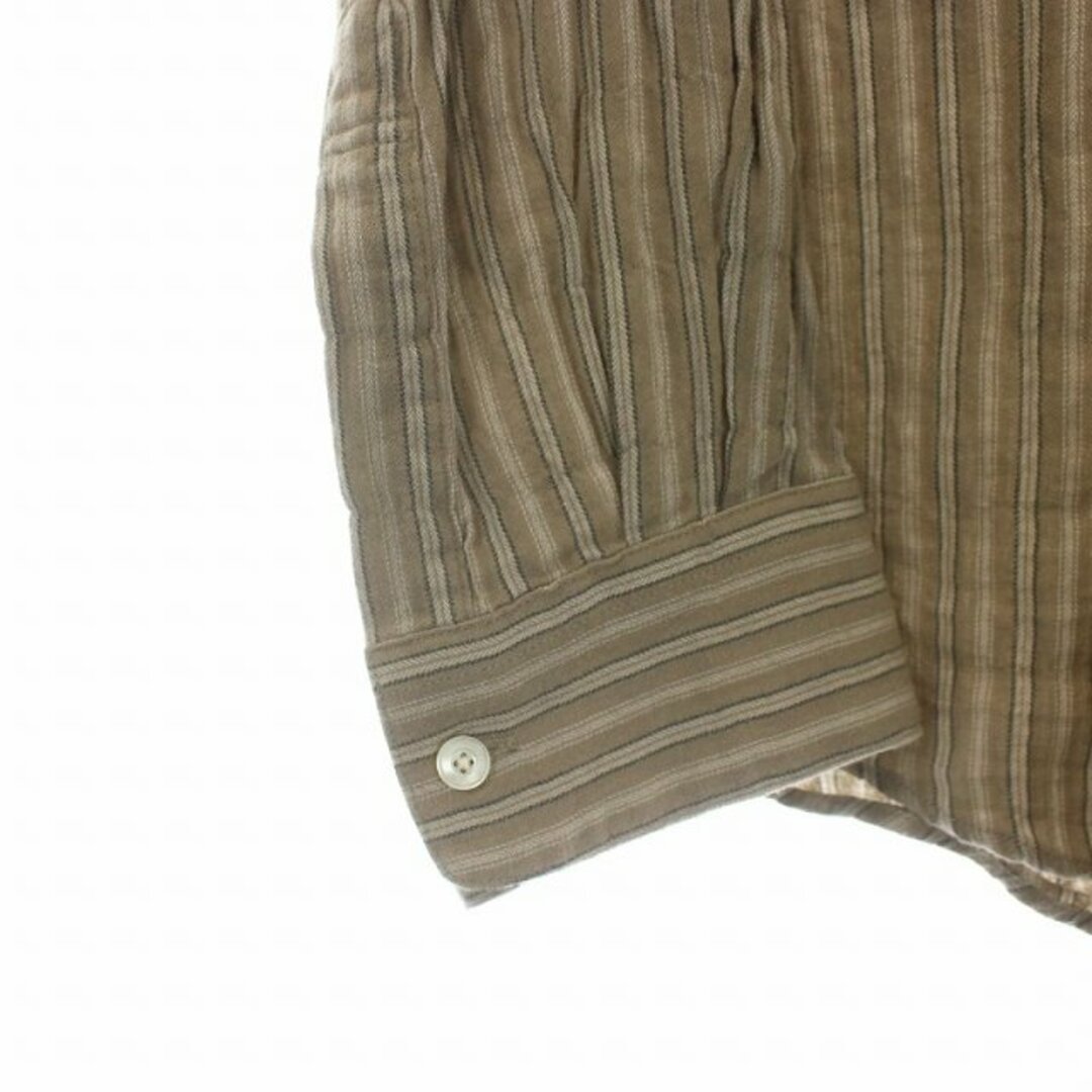 BoTT Stripe Pullover Shirt 長袖 XL ベージュ 4