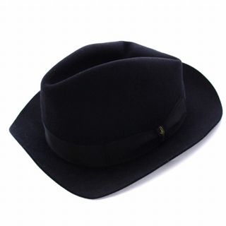 ボルサリーノ(Borsalino)のボルサリーノ Borsalino フェルトハット 中折れ帽 リボン 59 黒(その他)