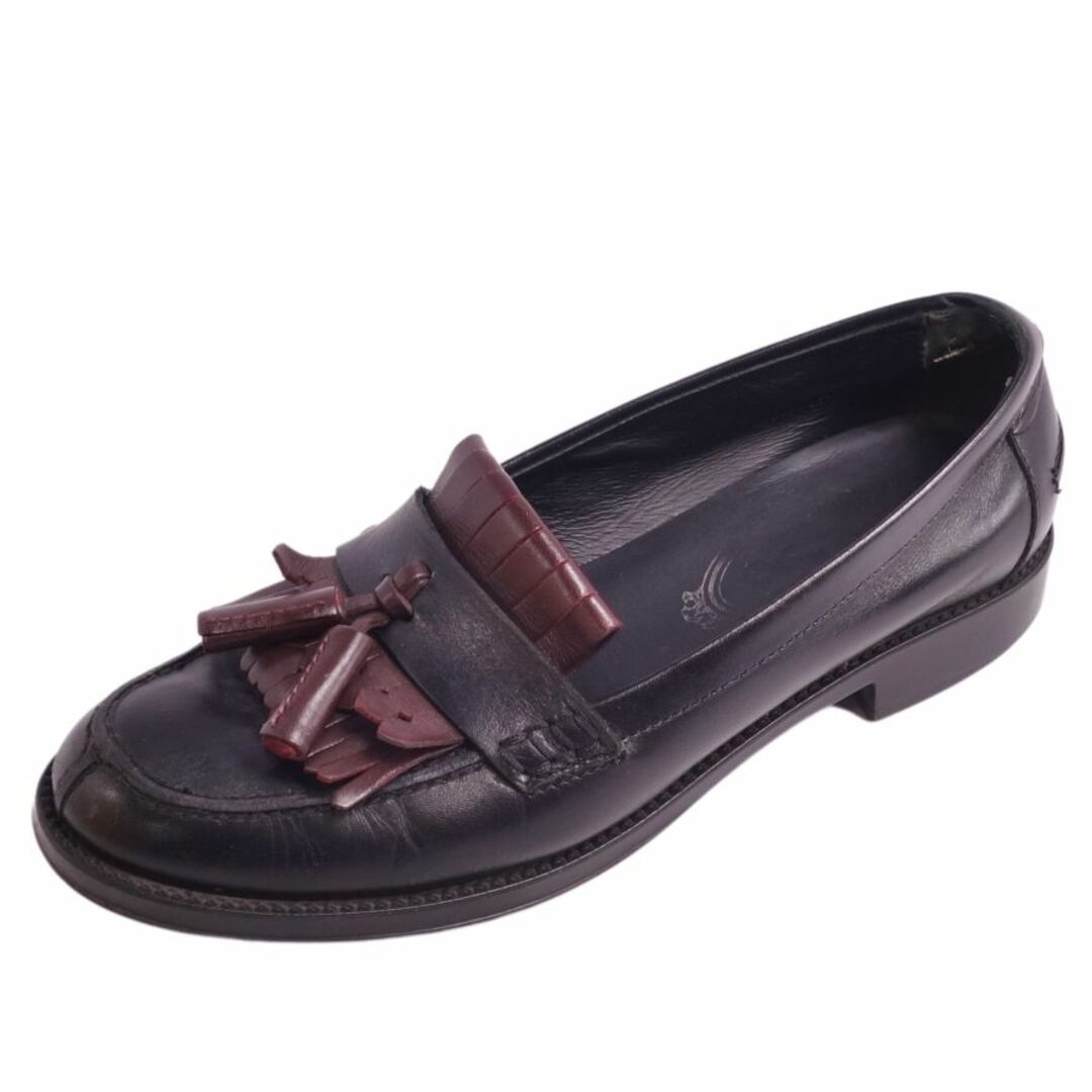 TOD'S(トッズ)のトッズ TOD'S ローファー モカシン カーフレザー レザーシューズ 靴 シューズ レディース 35.5(22.5cm相当) ブラック レディースの靴/シューズ(ローファー/革靴)の商品写真