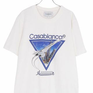 美品 カサブランカ CASABLANCA Tシャツ カットソー ロゴ コットン