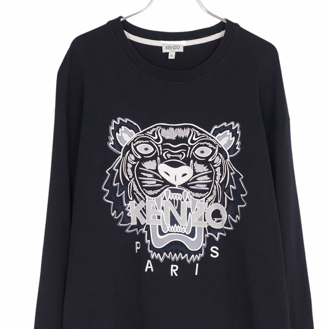 ケンゾー KENZO スウェット トレーナー コットン ロゴ 刺繍 トップス メンズ XL ブラック ケンゾー KENZO スウェット トレーナー コットン ロゴ 刺繍 トップス メンズ XL ブラック