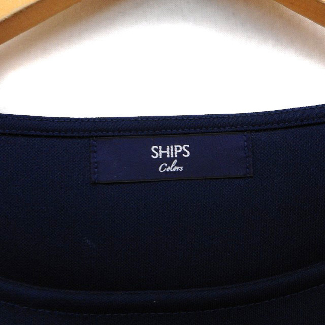 SHIPS(シップス)のシップス カラーズ カットソー ボートネック 透け感 薄手 プルオーバー 無地  レディースのトップス(カットソー(半袖/袖なし))の商品写真