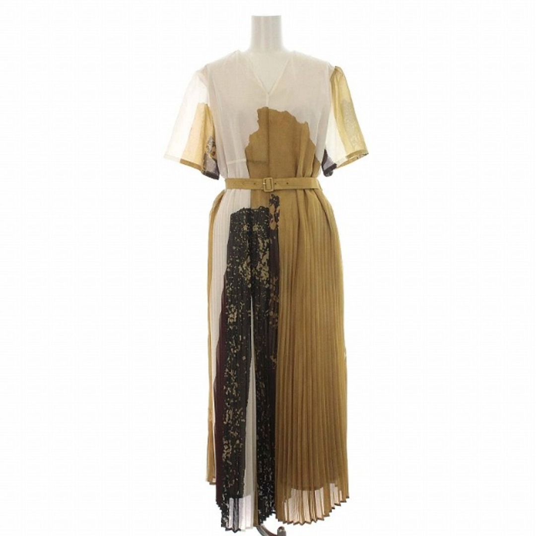 Ameri VINTAGE(アメリヴィンテージ)のアメリヴィンテージ 21SS FUDE ART PLEATS DRESS レディースのワンピース(ロングワンピース/マキシワンピース)の商品写真