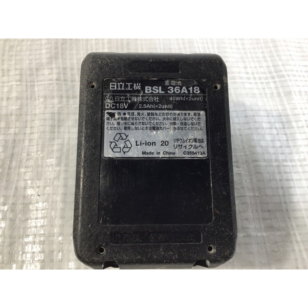 日立(ヒタチ)の☆中古品☆HiKOKI ハイコーキ 36V コードレス仕上釘打機 NT3640DA バッテリー(BSL36A18)付き フィニッシュネイラ 大工道具 内装業 73823 自動車/バイクのバイク(工具)の商品写真