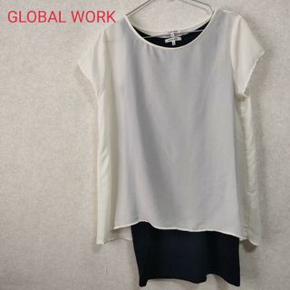 グローバルワーク(GLOBAL WORK)のGLOBAL WORK　グローバルワーク　2点セット　ブラウス　カットソー(シャツ/ブラウス(半袖/袖なし))