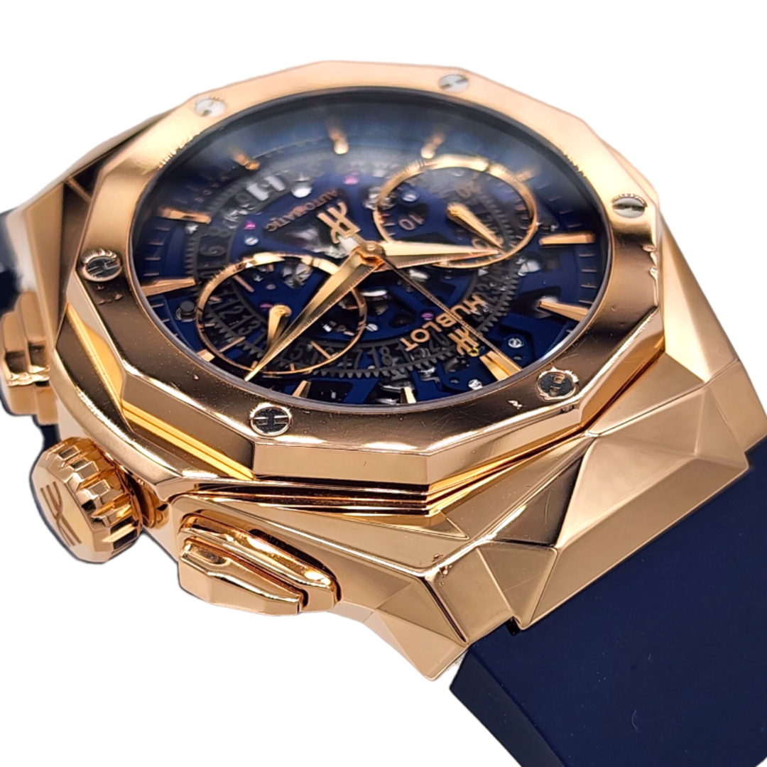 HUBLOT(ウブロ)のウブロ HUBLOT アエロ・フュージョン クロノグラフ オーリンスキー キングゴールド ブルー 525.OX.5180.RX.ORL21 K18PG 自動巻き メンズ 腕時計 メンズの時計(その他)の商品写真