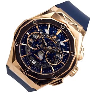 ウブロ(HUBLOT)のウブロ HUBLOT アエロ・フュージョン クロノグラフ オーリンスキー キングゴールド ブルー 525.OX.5180.RX.ORL21 K18PG 自動巻き メンズ 腕時計(その他)