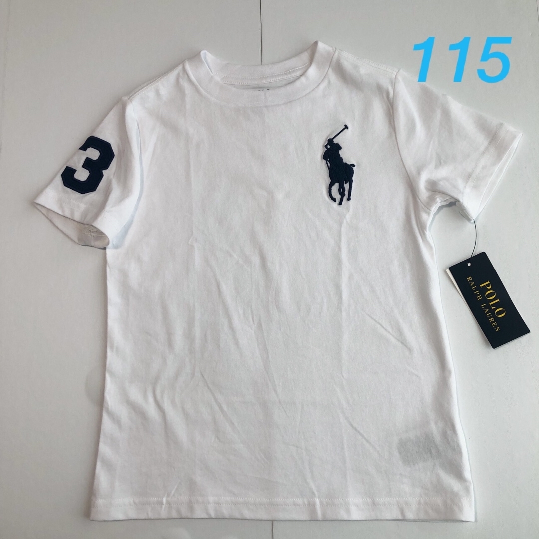 POLO RALPH LAUREN(ポロラルフローレン)の新作◇ラルフローレン ビッグポニー半袖Tシャツ ホワイト 5/115 キッズ/ベビー/マタニティのキッズ服男の子用(90cm~)(Tシャツ/カットソー)の商品写真