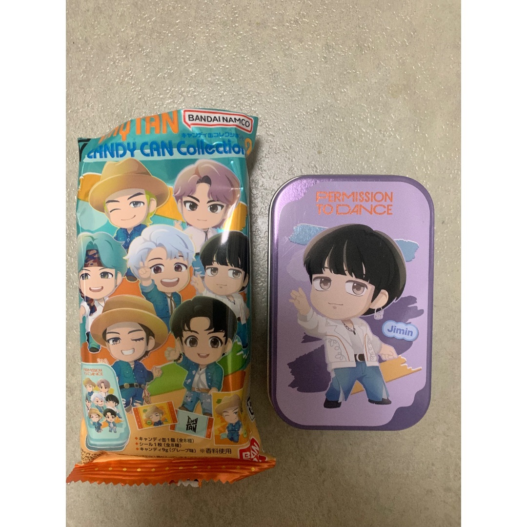 BTS Tinytan キャンディ缶 jimin エンタメ/ホビーのタレントグッズ(アイドルグッズ)の商品写真