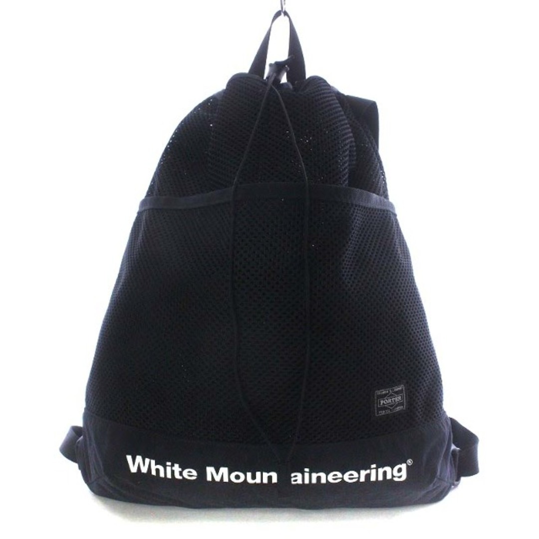 WHITE MOUNTAINEERING(ホワイトマウンテニアリング)のホワイトマウンテニアリング PORTER 吉田カバン MESH 黒 メンズのバッグ(バッグパック/リュック)の商品写真