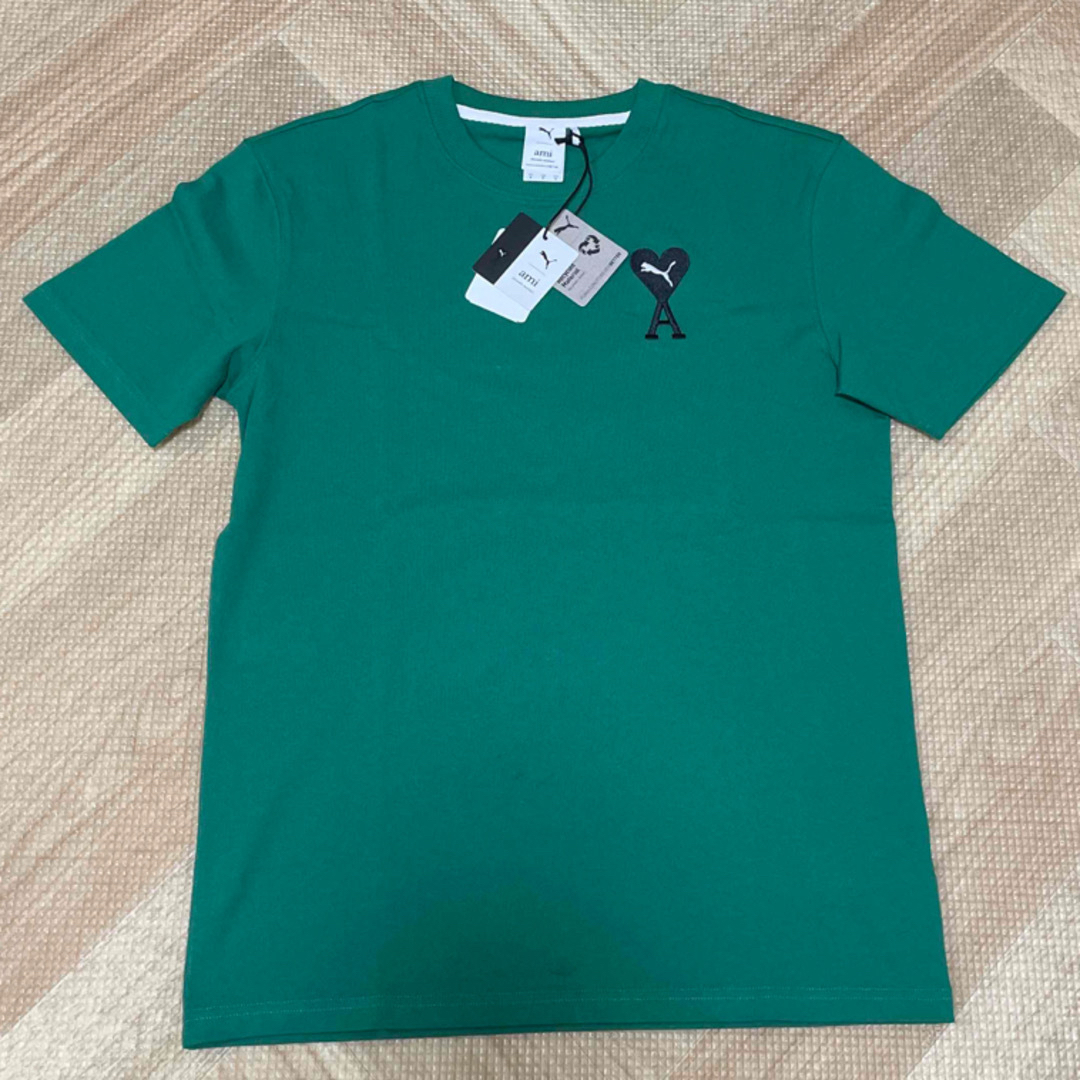 【AMI x Puma】新品未使用 刺繍 ロゴ TシャツSサイズ | フリマアプリ ラクマ