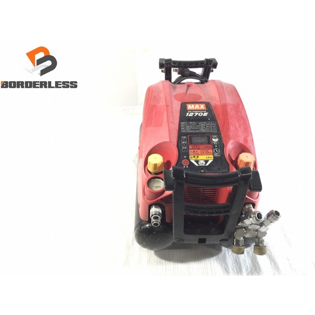 ☆中古品☆MAX マックス 高圧/常圧 エアコンプレッサー AK-HL1270E