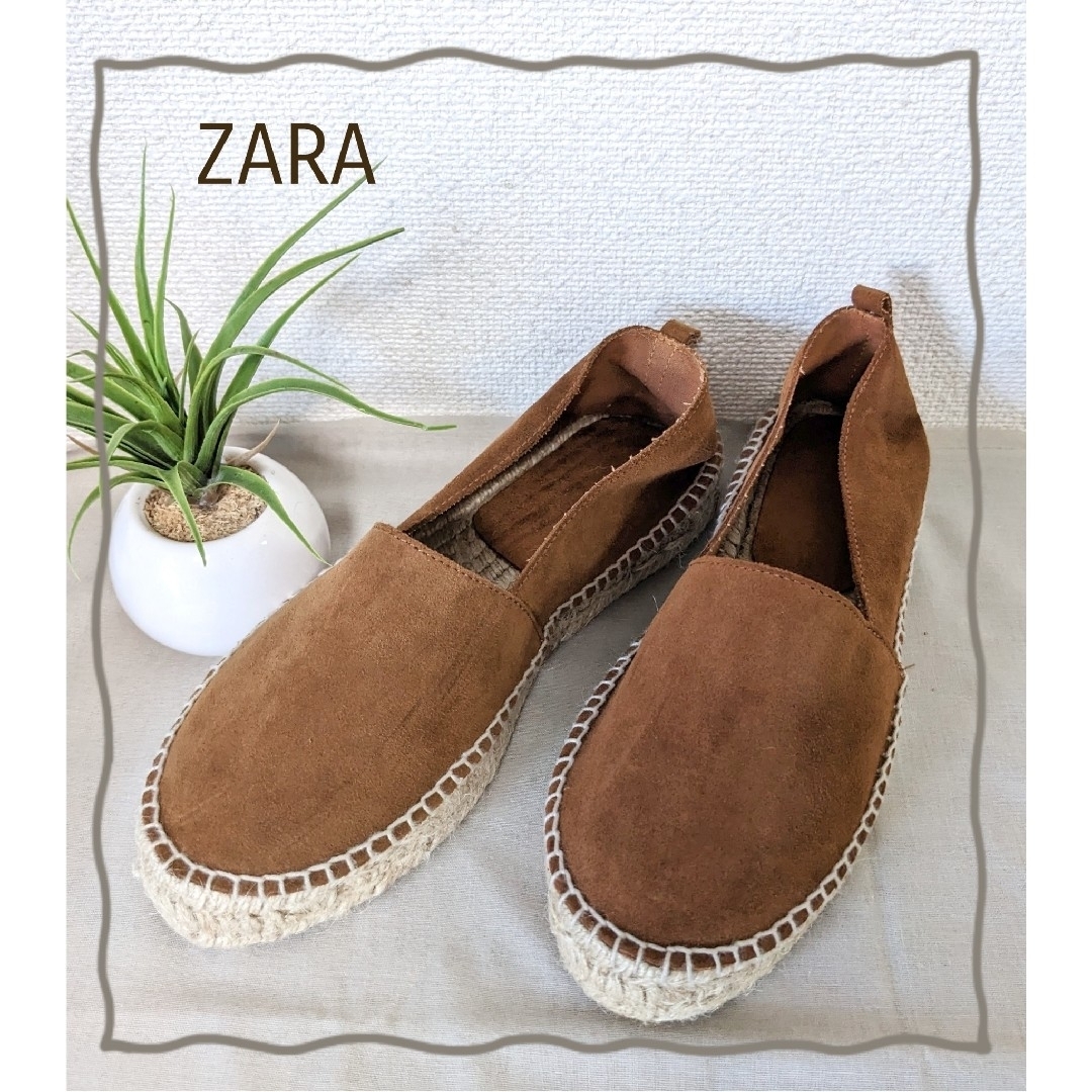 【未使用】ZARA エスパドリーユ フラットシューズ バブーシュ 38