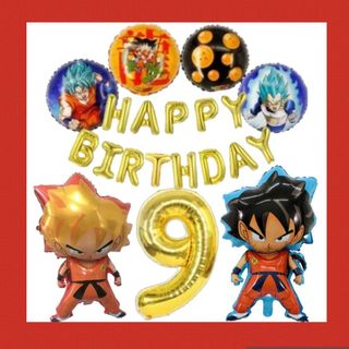 誕生日ドラゴンボール３２インチナンバーバルーンセット(その他)