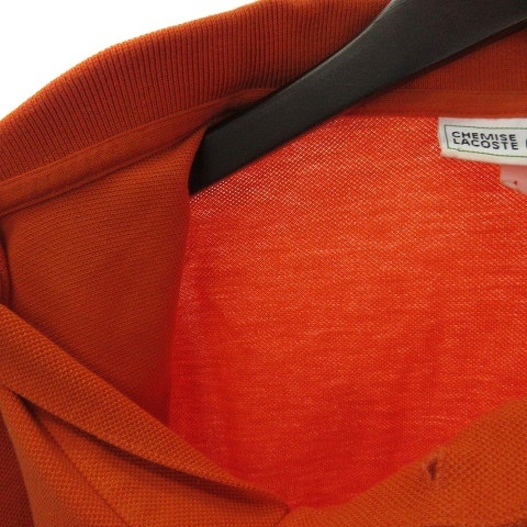 ラコステ 80’S ポロシャツ カットソー 半袖 L1212 オレンジ 4 3