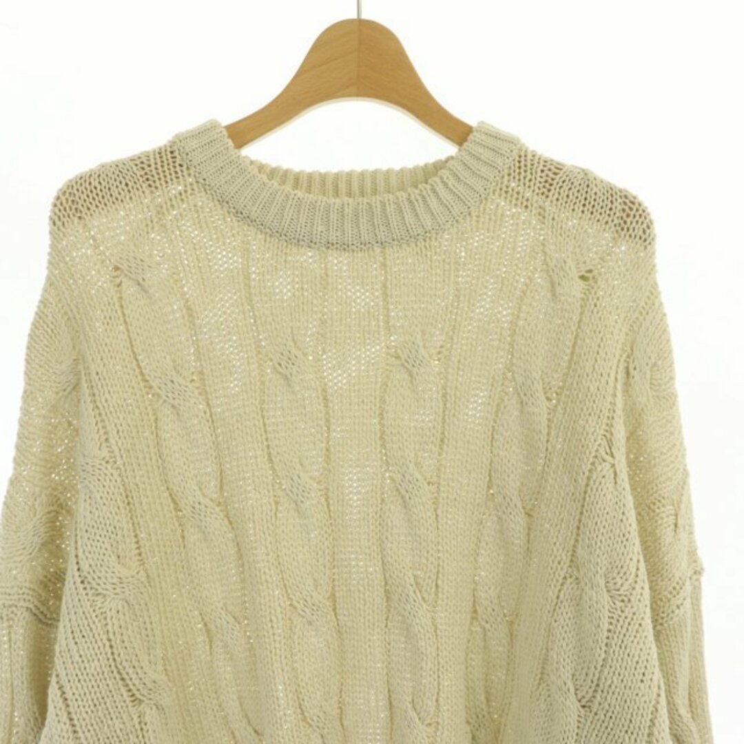 サクラ 23SS CO/LI LILY CABLE TOP ニット セーター 3