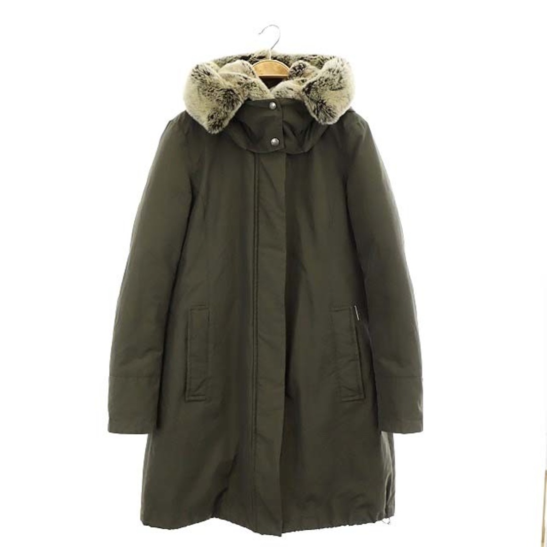 WOOLRICH   ウールリッチ ラビットファーフード ダウンコート XS