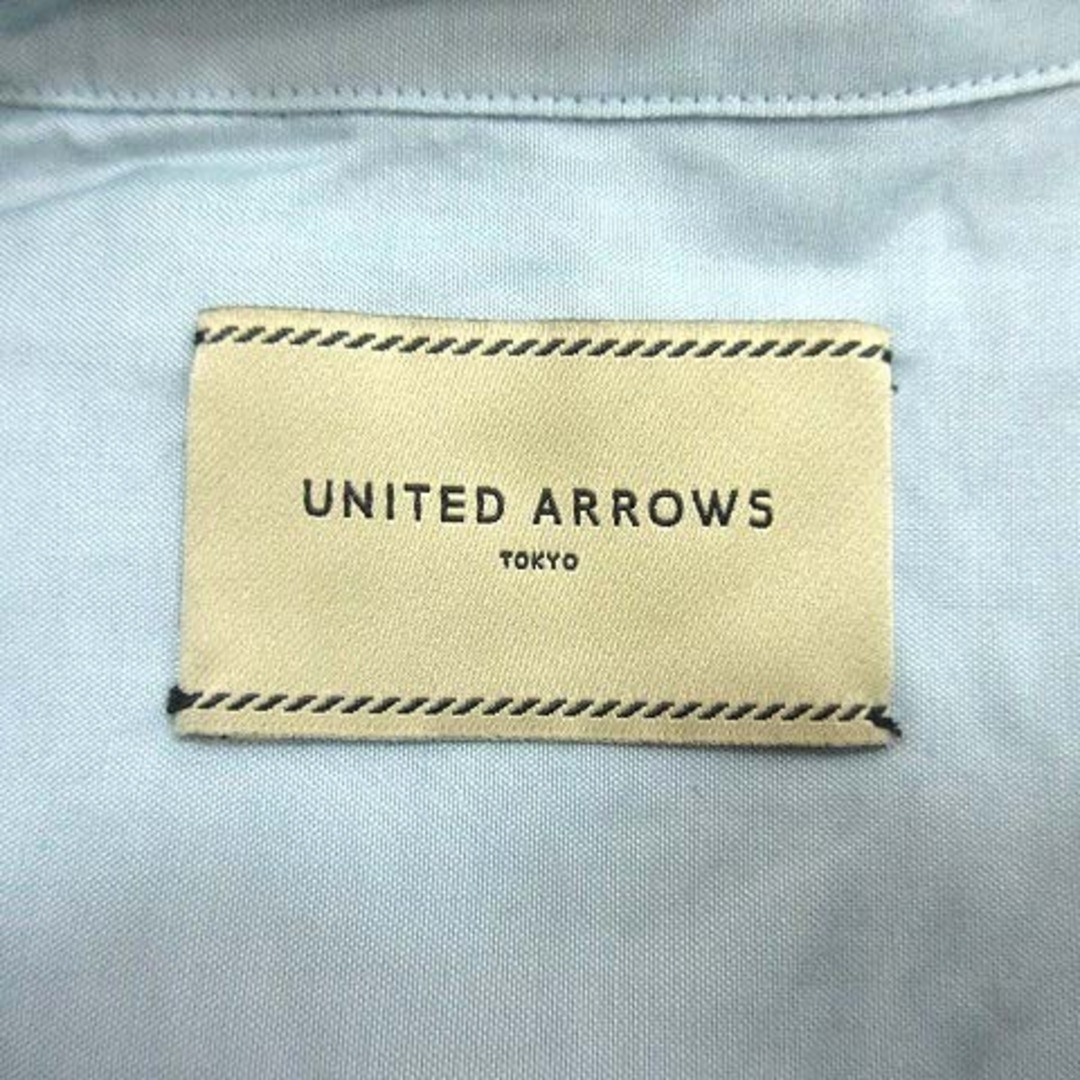 UNITED ARROWS(ユナイテッドアローズ)のユナイテッドアローズ シャツ ロールカラー フレンチスリーブ 36 青 ブルー レディースのトップス(シャツ/ブラウス(半袖/袖なし))の商品写真