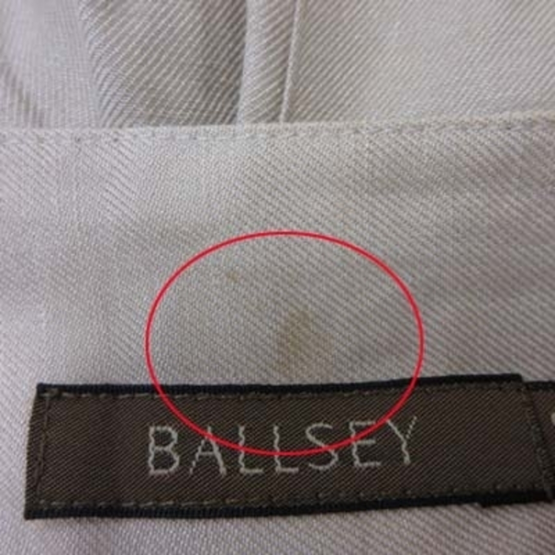 Ballsey(ボールジィ)のボールジー パンツ ハーフキュロット 麻 リネン 36 ベージュ /YI レディースのパンツ(キュロット)の商品写真