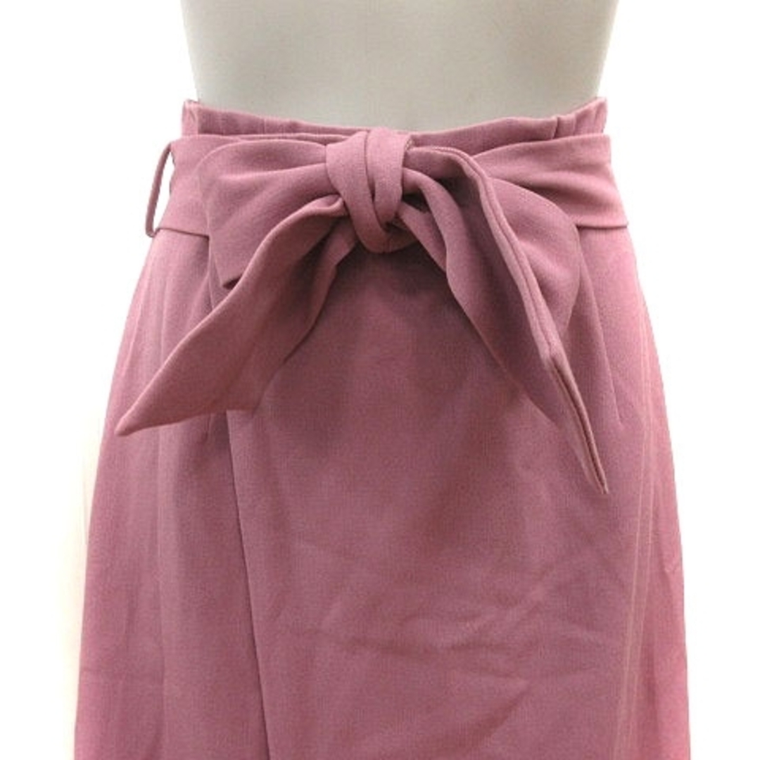 ROSE BUD(ローズバッド)のローズバッド フレアスカート ロング ウエストマーク S ピンク レディースのスカート(ロングスカート)の商品写真