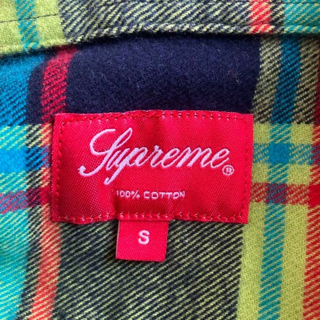 Supreme 19SS Plaid Flannel Shirt ライム M