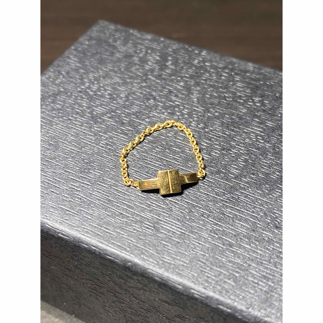 シルバー金具 ティファニー チェーン リング YG - 通販