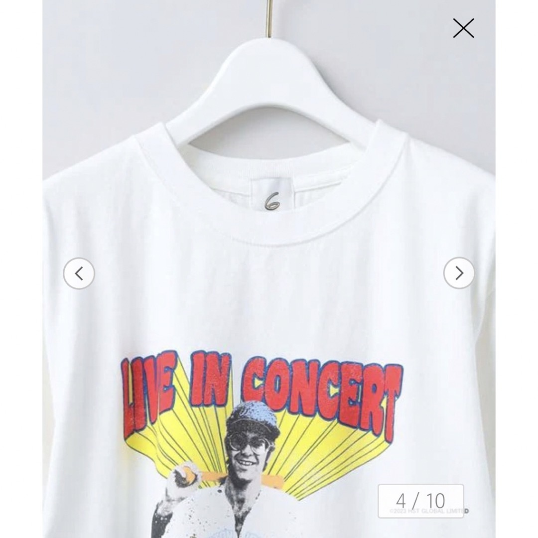 【即完売】6(ROKU) ELTON JOHN Tシャツ