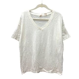 リーバイス(Levi's)のリーバイス Levi's カットソー Tシャツ Vネック 半袖 XS 白(Tシャツ/カットソー(半袖/袖なし))