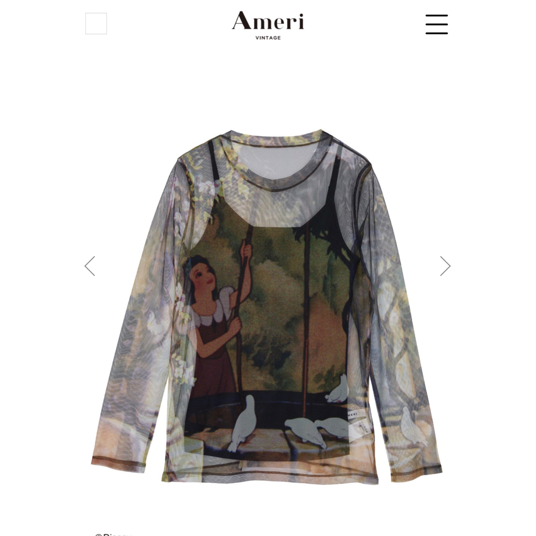 Ameri Snow White/SHEER TOP 5