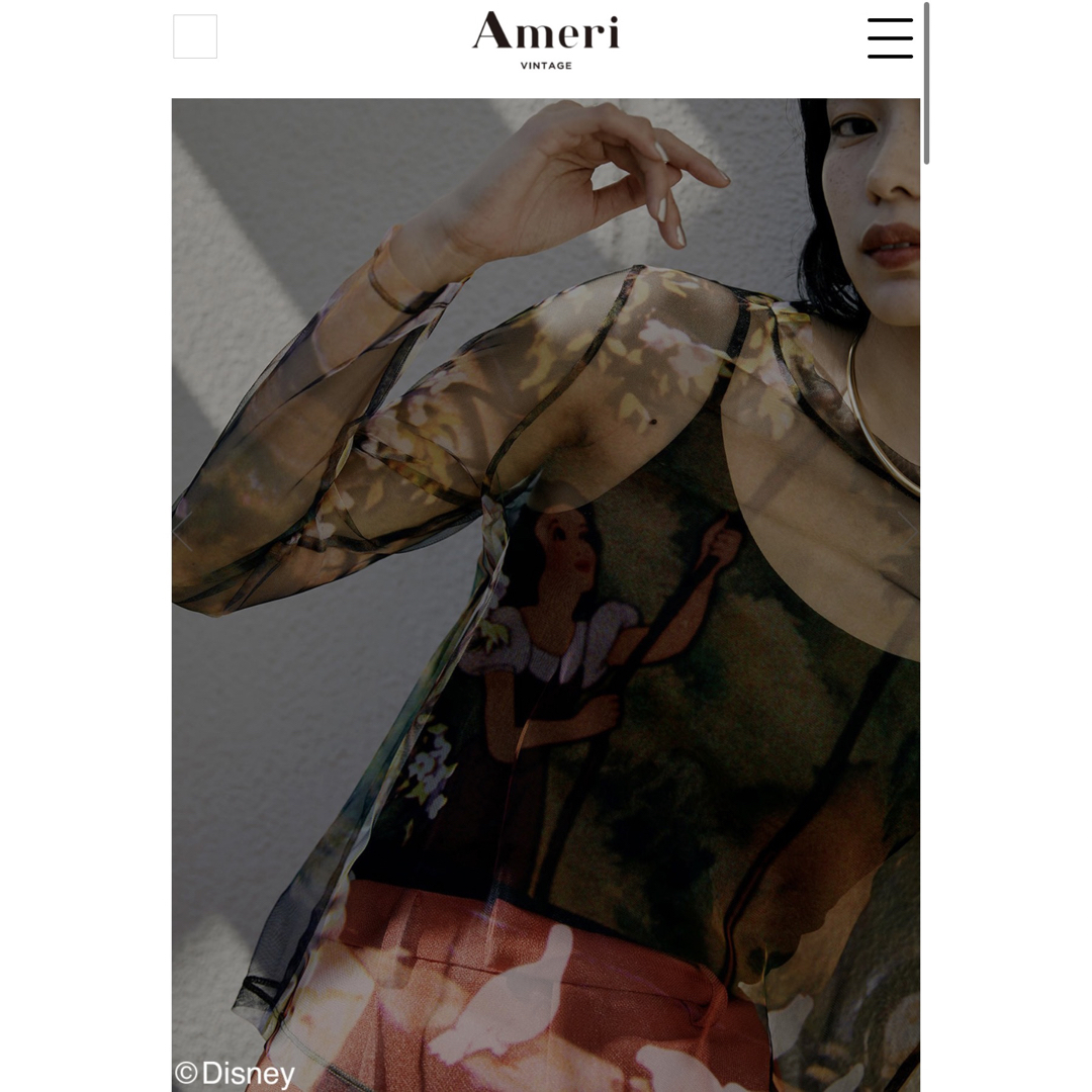 Ameri Snow White/SHEER TOP 2