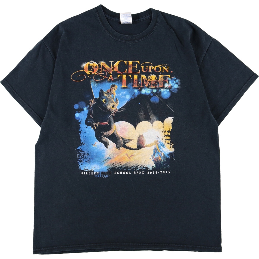 ギルダン GILDAN once upon a time ワンスアポンアタイム 両面プリント キャラクタープリントTシャツ メンズM /eaa347319