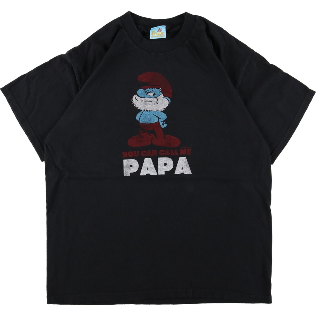 THE SMYRFS PAPA SMURF パパスマーフ キャラクタープリントTシャツ メンズL /eaa345970